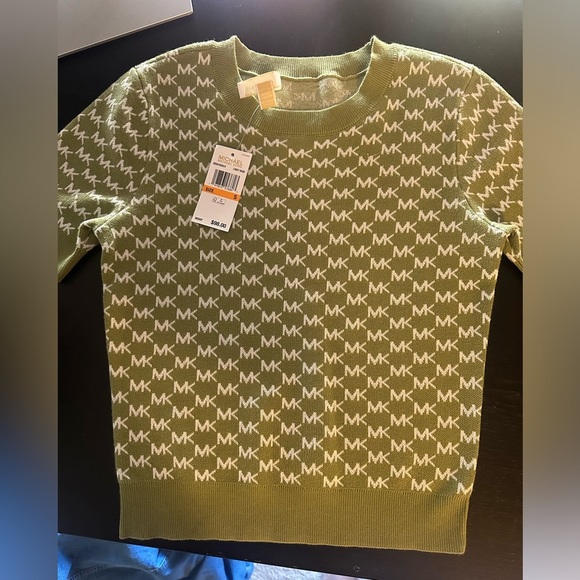 Michael Kors Green Logo Sweater - Picture 1 of 6